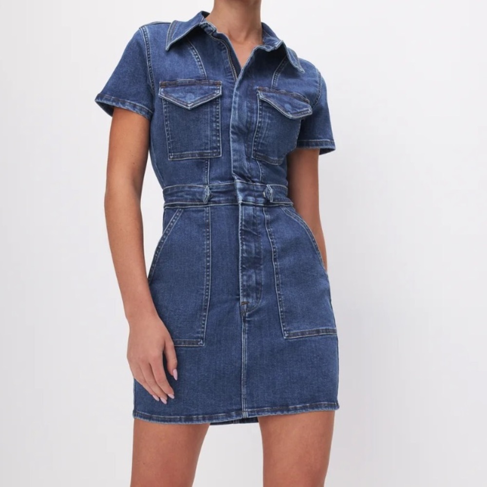 Good American Indigo Mini Dress